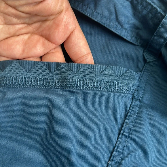 Anthropologie Women’s Size 12 Teal Ellie Embroidered Pockets Utility Pants Belt - Picture 8 of 16